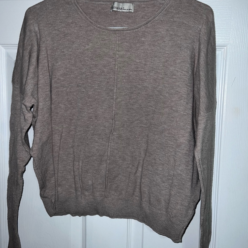 Tan crop-top